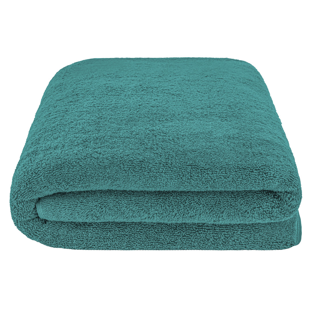 Darcelle 100% Cotton 40 x 80 Oversized Bath Towel Sheet Charlton Home® Color: Colonial Blue