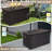 190 Gallon Outdoor Metal Deck Box With Lockable Storage-127356239