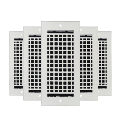 Paquet de 5 ouvertures de conduit d'air mosaïque 4 po x 10 po (total 5 1/2 po x 11 3/4 po)