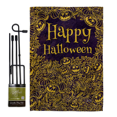 Ensemble de drapeaux mystiques en polyester 18 x 13 pi Halloween