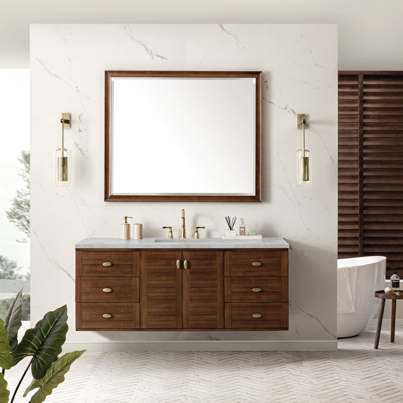 Amberly 60'' W Single Vanity, Siberian