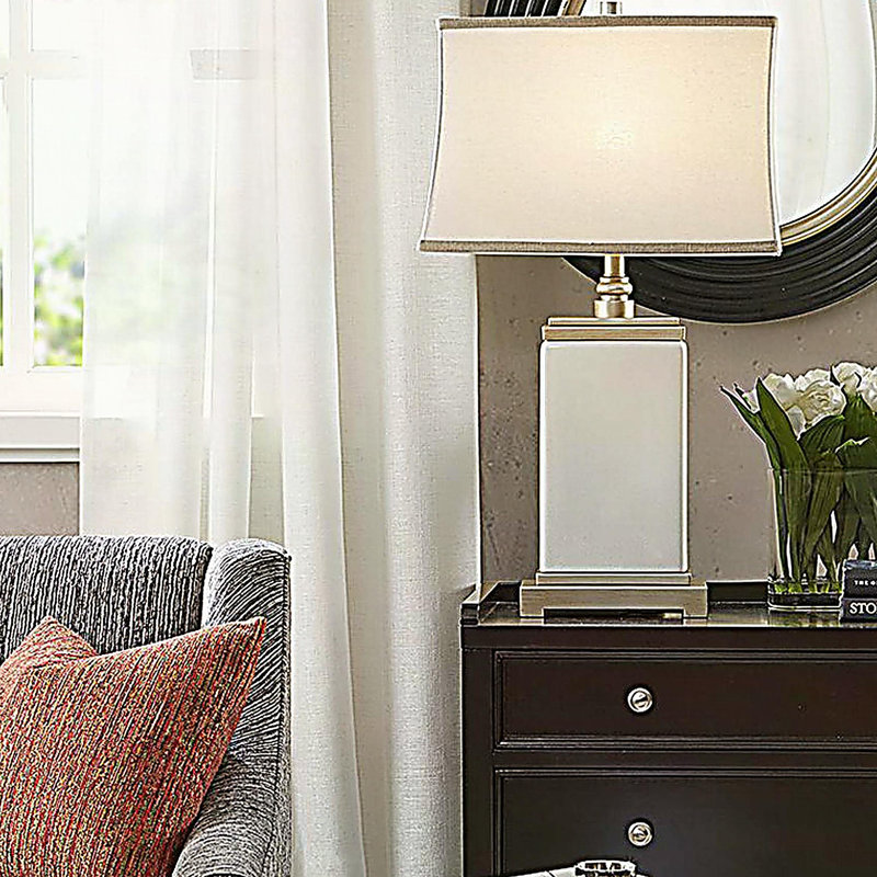 Rectangular Ceramic Table Lamp