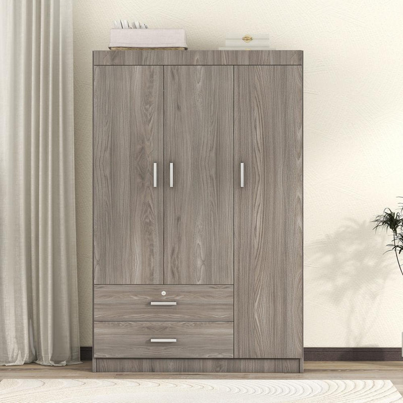 Armoire 3 portes avec 2 tiroirs