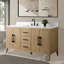 Meuble-lavabo simple 60 po avec plateau en marbre Chambery-94811339-94811340