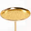 Table d'appoint réglable 2P, petite table à thé Martini, table de bout à piédestal décoratif en marbre pour présentation et rangement