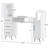 Ingrim Vanity Makeup Desk, Manicure Table with Shelf and Cabinet-1293255124