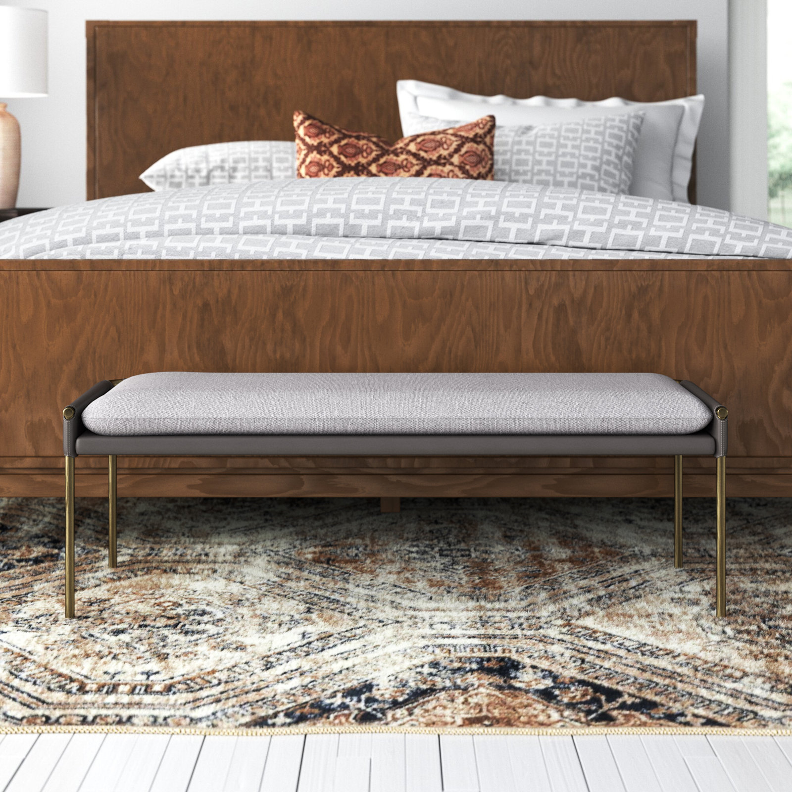 Madge Bench, Belfast Heather Gray