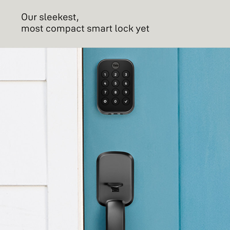 Yale Assure Lock 2 Key-Free Keypad With Bluetooth, Black Suede