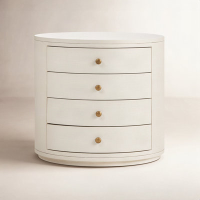 Yazmin Luciana Oval Nightstand-Linen