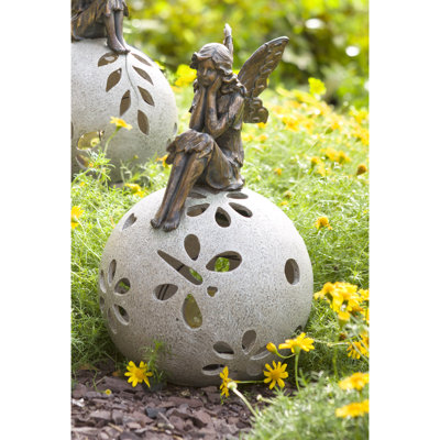 Romain Fairy Globe Garden Art