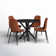 Folmar 4 - Person Dining Table Sets With 39.4'' Round Table & 4 Upholstered Chenille Chairs