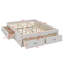 Lit plateforme avec 6 tiroirs de rangement-125025307