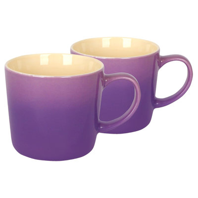 Argon Tableware - 330ml Ombre Coffee Mug - Glazed New Bone China Drinking Cup
