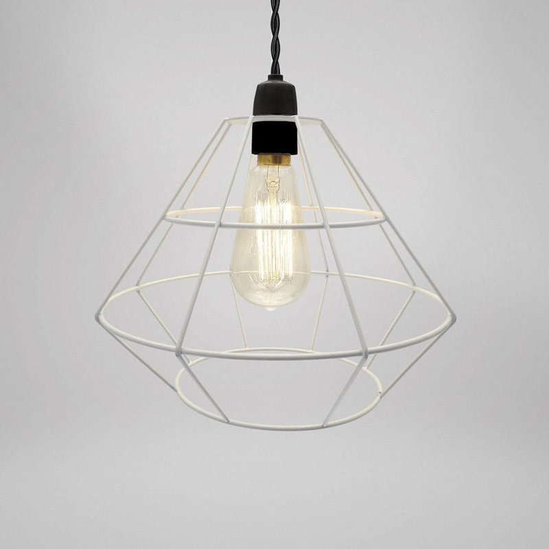 Marrero - Light White Geometric Pendant