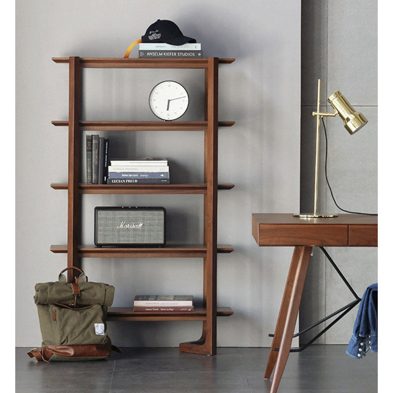 Tablette de rangement scandinave en bois massif