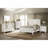 Cream White 3-drawer Nightstand with Pull Out Tray