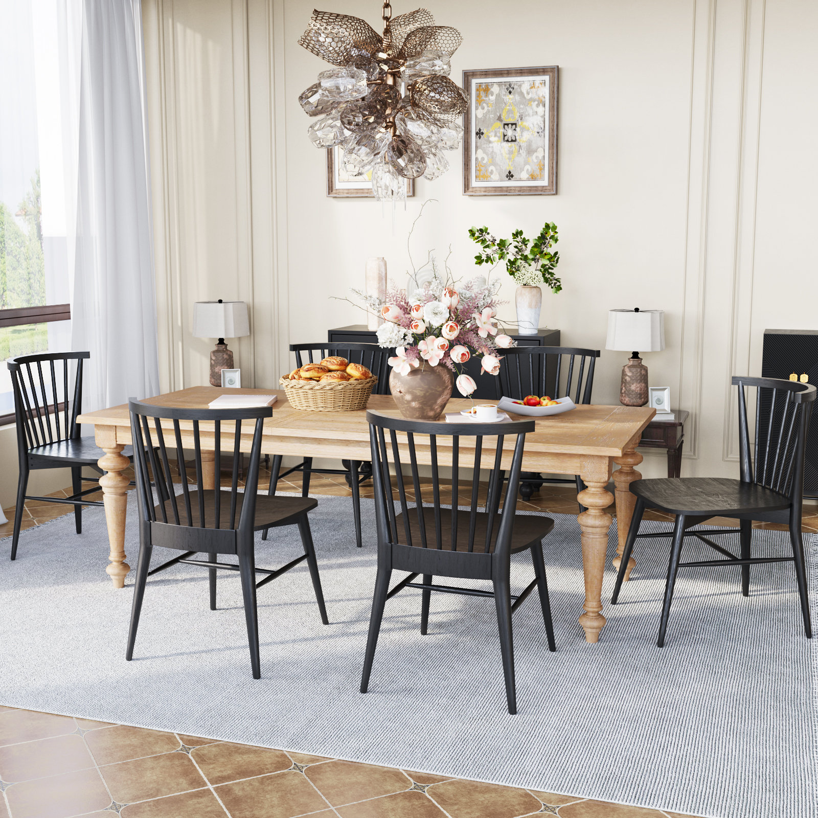 Arka Dining Chair, Black