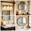 Luminaire de meuble-lavabo moderne à DEL avec 3 modes de couleur, abat-jour en verre transparent pour installation murale dans la salle de bain, le couloir et la chambre à coucher