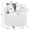 Fauteuil d'appoint avec roulettes Julian