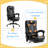 7-Point Vibrating Massage Office Chair, High Back Executive Office Chair with Lumbar Support, Footrest, Adjustable Height