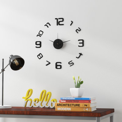 Horloge murale 3d sans cadre Hareem