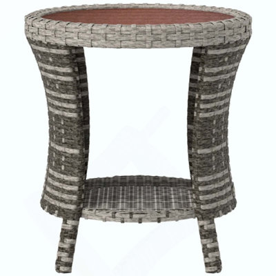 Side Table,Wicker Outdoor Coffee Table