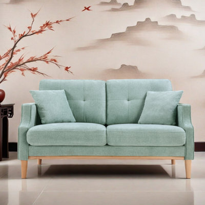 Nathaneil Fabric 56.8'' Reception Loveseat