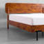 Très grand lit plateforme en bois massif très résistant avec tête de lit 800 lb, cadre de lit scandinave de qualité supérieure, antidérapant et silencieux, assemblage rapide, caramel-105528049-105528051