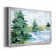 «Evergreen Lake I», peinture sur toile encadrée-1635289227-1635289223