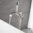 Floor Waterfall Faucet with Diverter-102491317