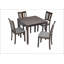 Table de salle à manger en bois, table de cuisine pour petits espaces, table de salle à manger pour 4 personnes