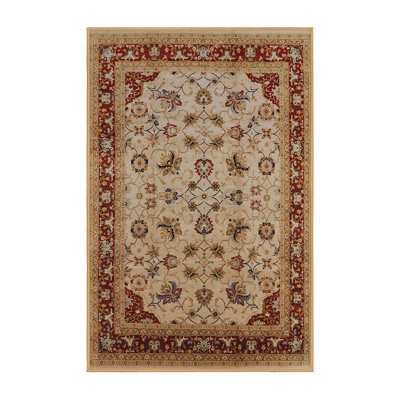 Tapis brun / rouge Swening