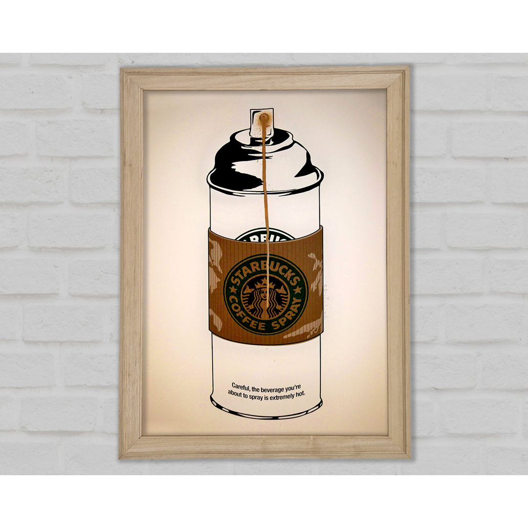 Starbucks Coffee Spray - Einzelne Bilderrahmen Kunstdrucke