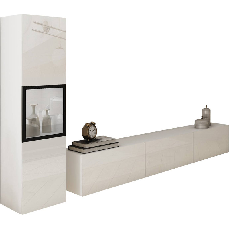 Wallunit Brela I, Set 2 Pcs. , White