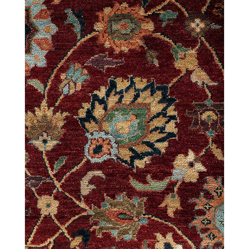 Overdyed One-of-a-Kind 9' 1" X 11' 9" Hand Knotted Area Rug