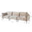Traci Upholstered 111.02'' Wide Velvet Modular Sofa,3-piece-1041607946
