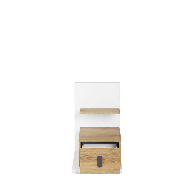 Savonia 43cm W Manufactured Wood Bedside Table, Left