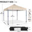 3m W x 3m D Metal Pop-Up Party Tent-112093783
