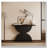 47''Double Semi-Circles 3d Hammer-Shaped Texture Base Wood Console Table
