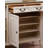 Simple white solid wood shoe cabinet