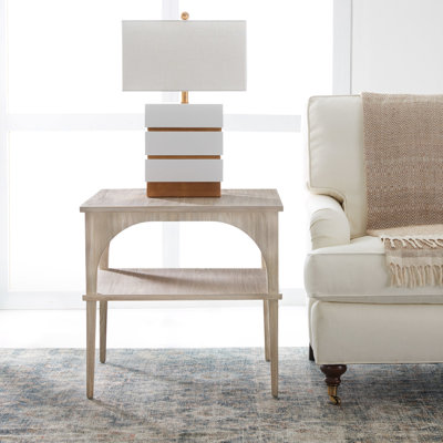 Maui Solid Wood End Table with Storage