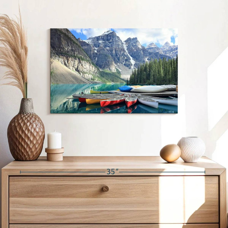 Mehar Moraine Lake Canoes, H 16 po x l 24 po