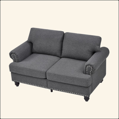 Canapé en tissu 59,5 po 59 po
