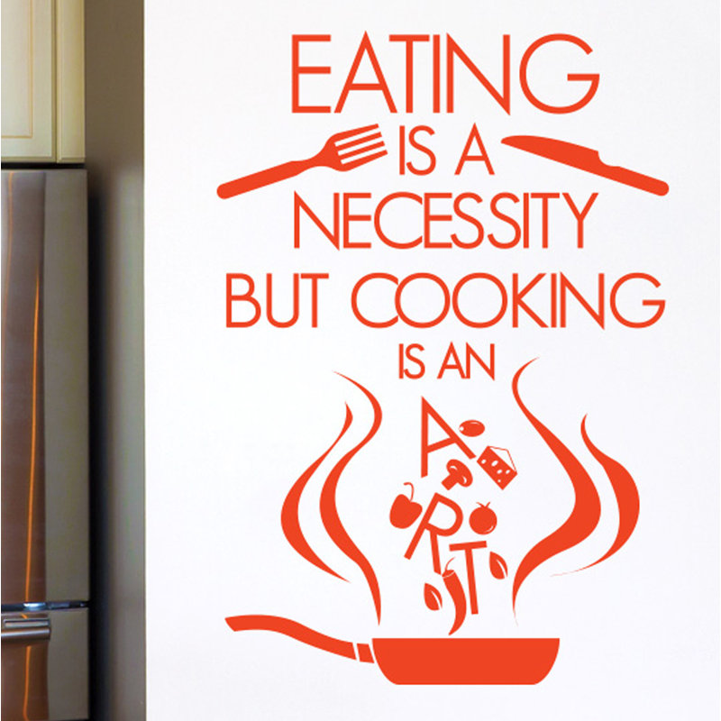 Food & Beverage Wall Decal, Orange