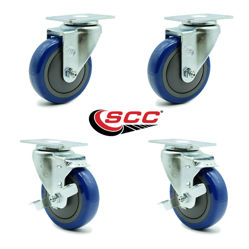 4 Piece Regency U-Boat Caster Set, Blue