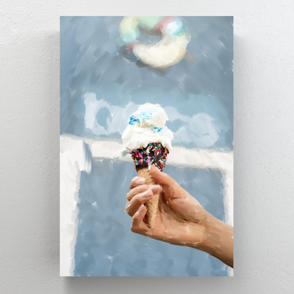 Vanilla Cocoa Gelato  Wall Art by Oliver Gal