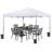 12 Ft. W X 12 Ft. D Metal Pop-Up Canopy with One-Push-To-Lock Setup Mechanism-66607936