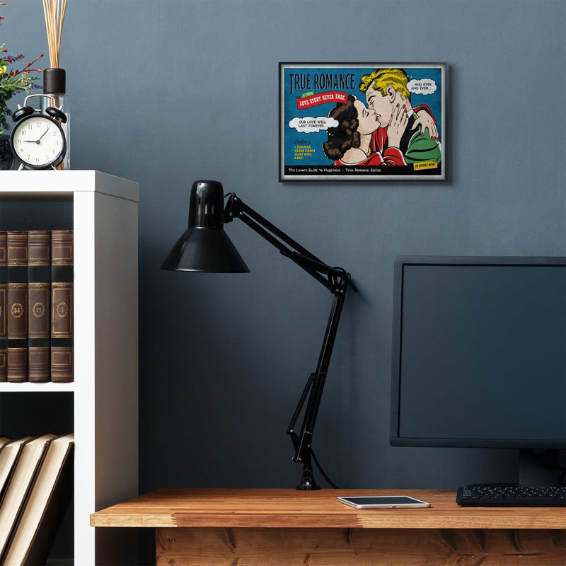 «True Romance Vintage Comic Book Design» par Ester Kay, impression sur toile, H 11 po x l 14 po x P 1,5 po