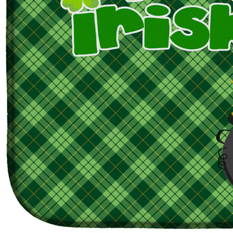 Absorbent Dish Drying Mat With Polyester Surface & Pu Foam Layer, Fast Drying Kitchen Counter Mat