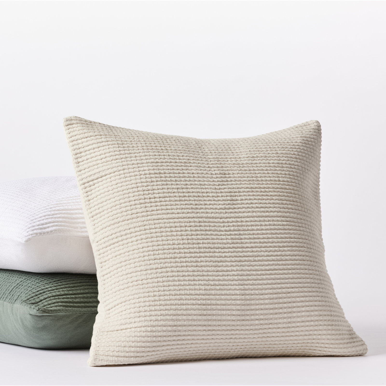 Cotton Pillow Cover, Oyster